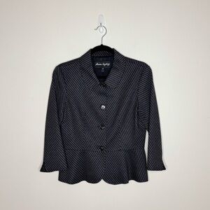 Sandra Angelozzi Black Textured Women's Jacket